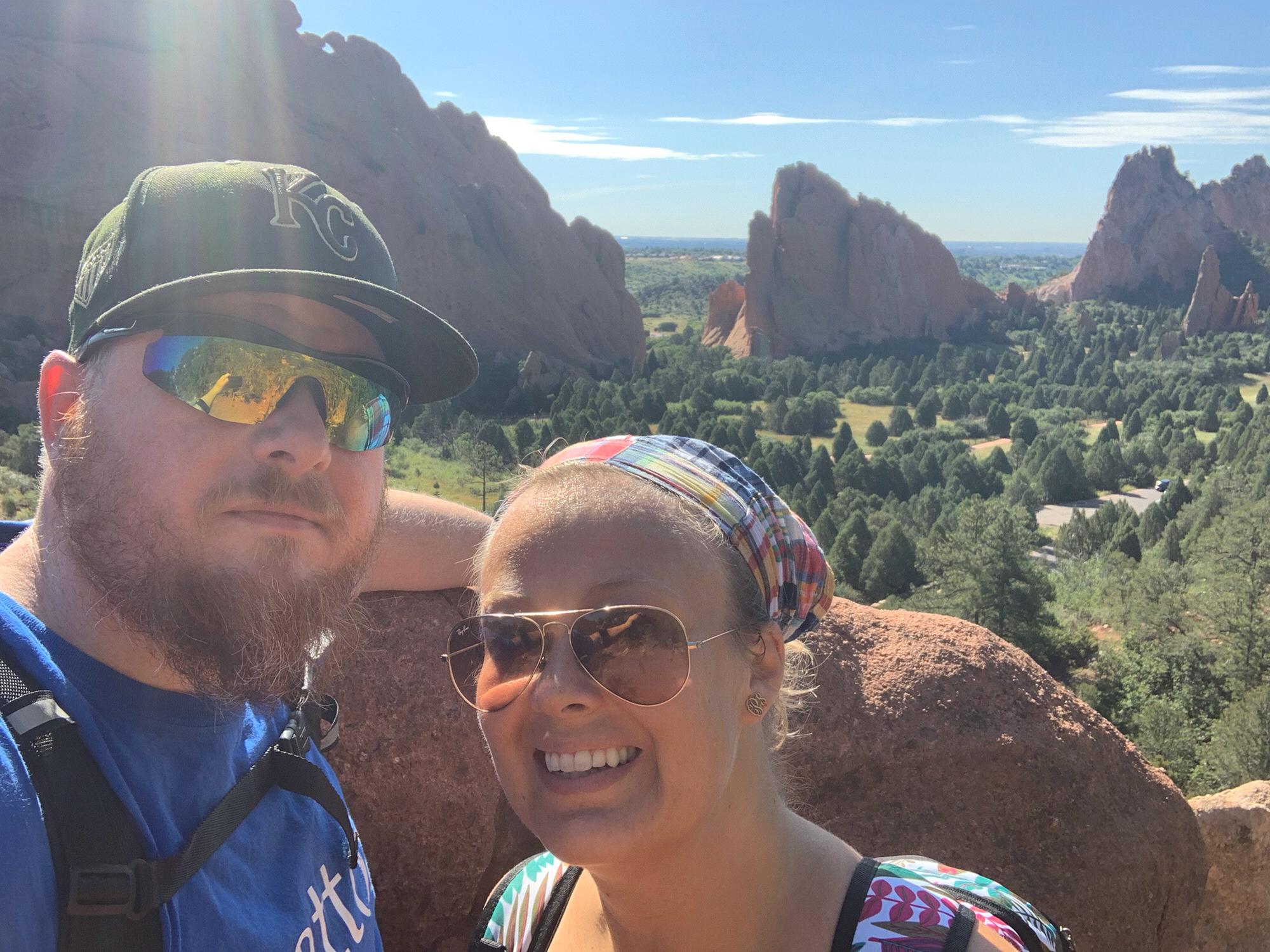 Exploring the beautiful sites of Colorado Springs.