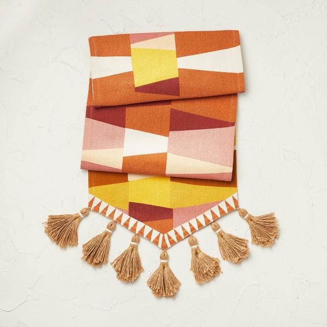 14" x 48" Cotton Table Runner with Tassels - Opalhouse™ designed with Jungalow™