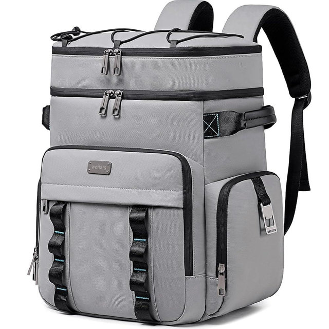 Weitars Insulated Cooler Backpack,Double Deck Waterproof Soft Cooler Bag,Backpack Coolers Leak Proof Lunch Backpack for Men Women for Travel,Camping,Picnic,Beach,Picnic,Outdoor 31L/52 Can