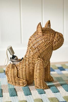 Frenchie Woven Wicker Basket