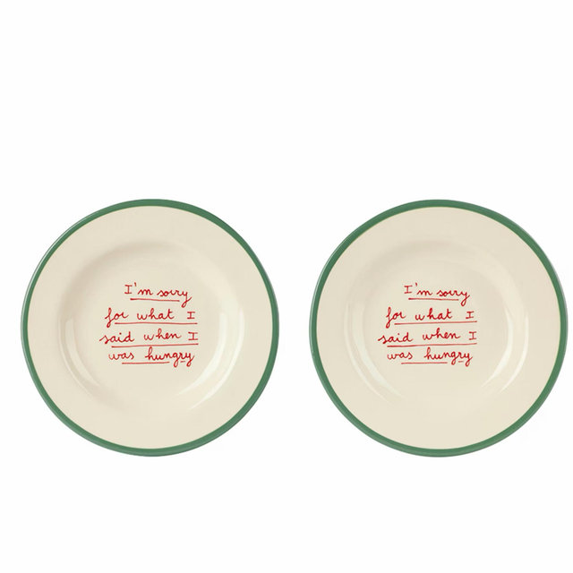 'I'm sorry for...' Dessert Plate Set