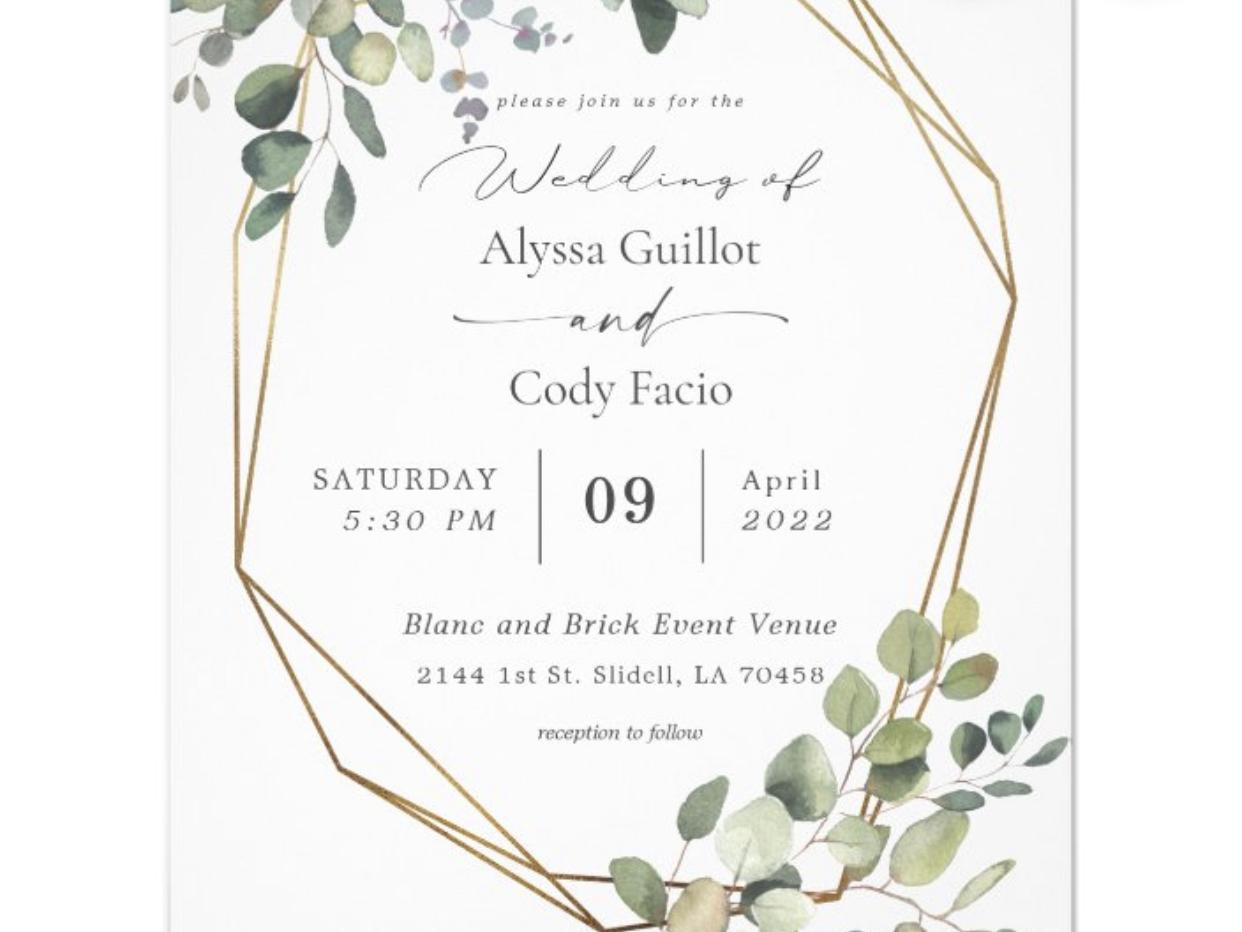 The Wedding Website of Alyssa Guillot and Cody Facio