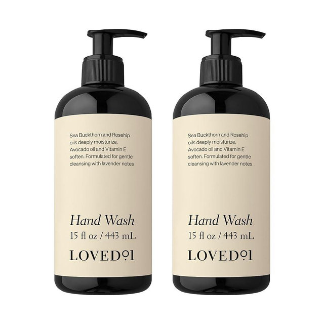 Loved01 Hand Wash, John Legend Skincare, Liquid Hand Soap, Gentle & Hydrating, Cruelty-Free, Oprah's Favorite Things, Formulated with Nourishing Oils & Soft Lavender, 2-Pack (15 oz each)