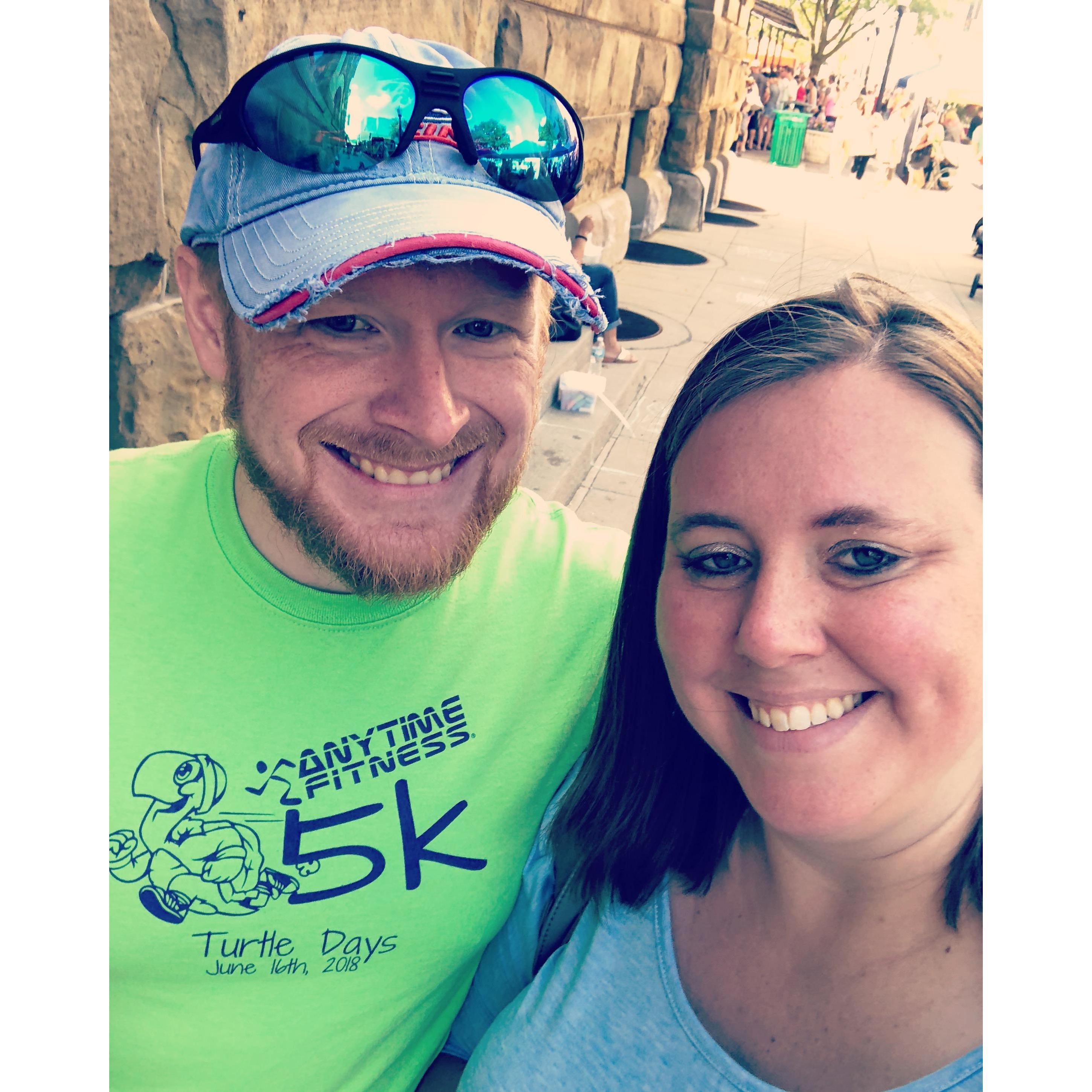 Enjoying the farmers market together!