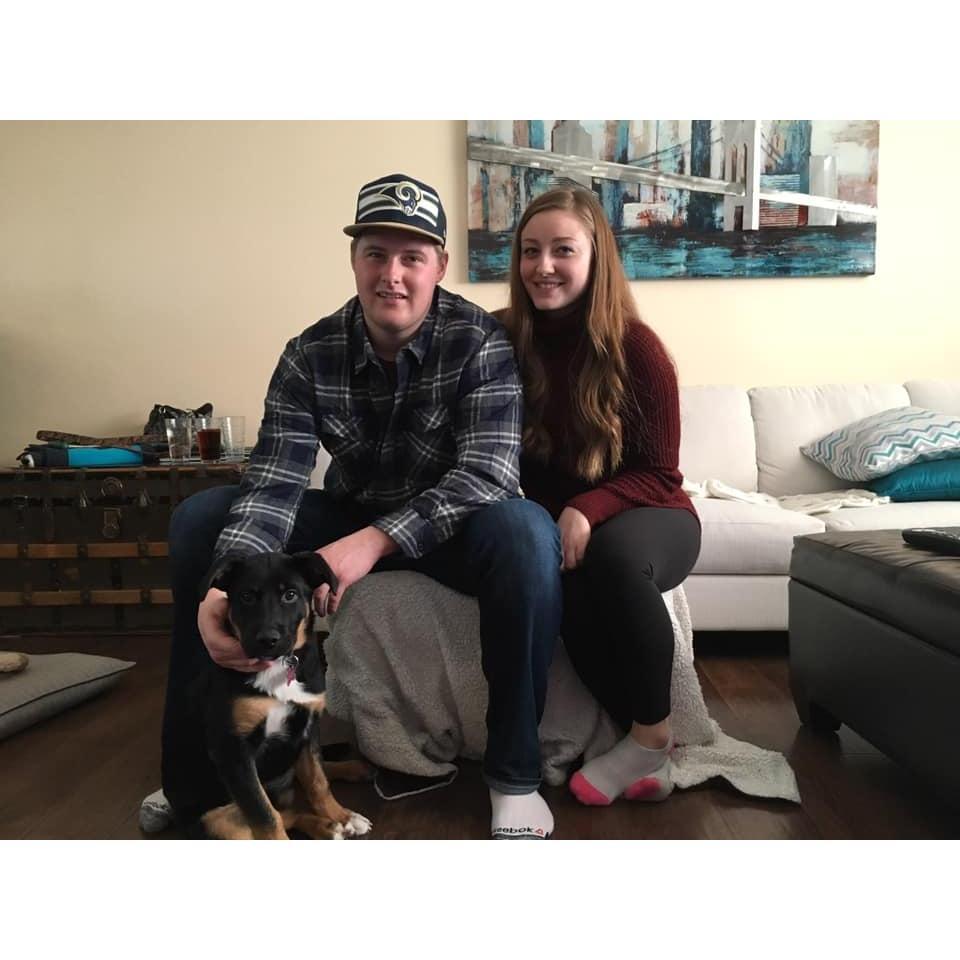 Our first Christmas with Zoey.