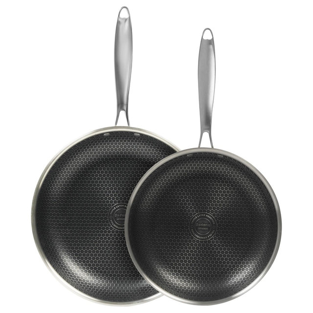 Sedona Kitchen Glidesteel Stainless Steel Nonstick 2-Pc. Frypan Set