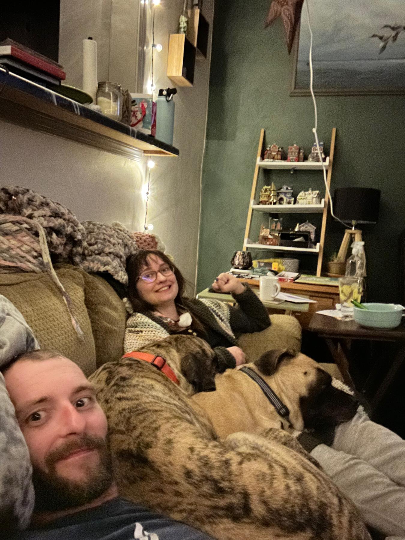 How we all fit on one couch