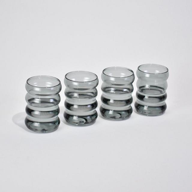 Small Grey Ripple Cup Set