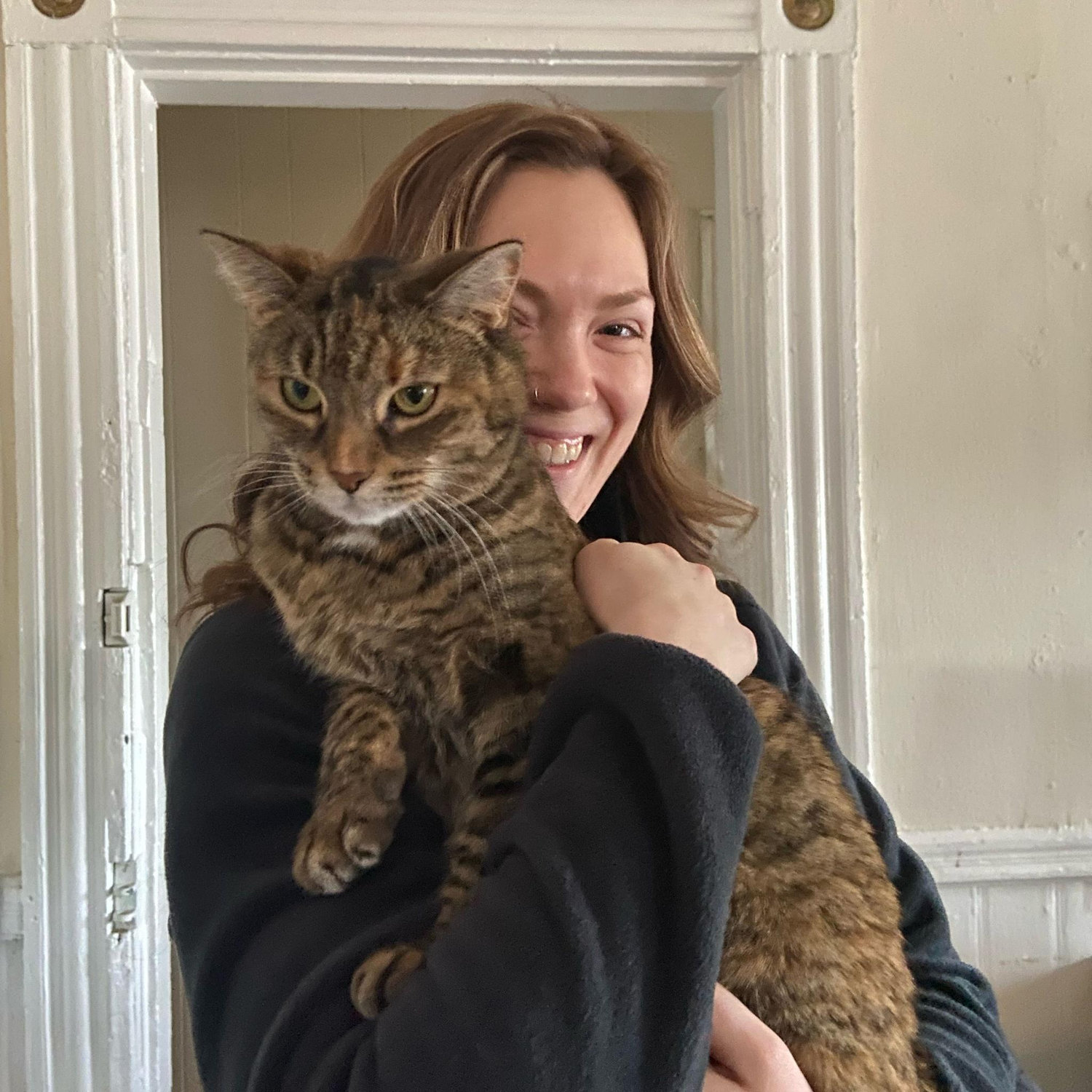 The first time Flops let me hold her