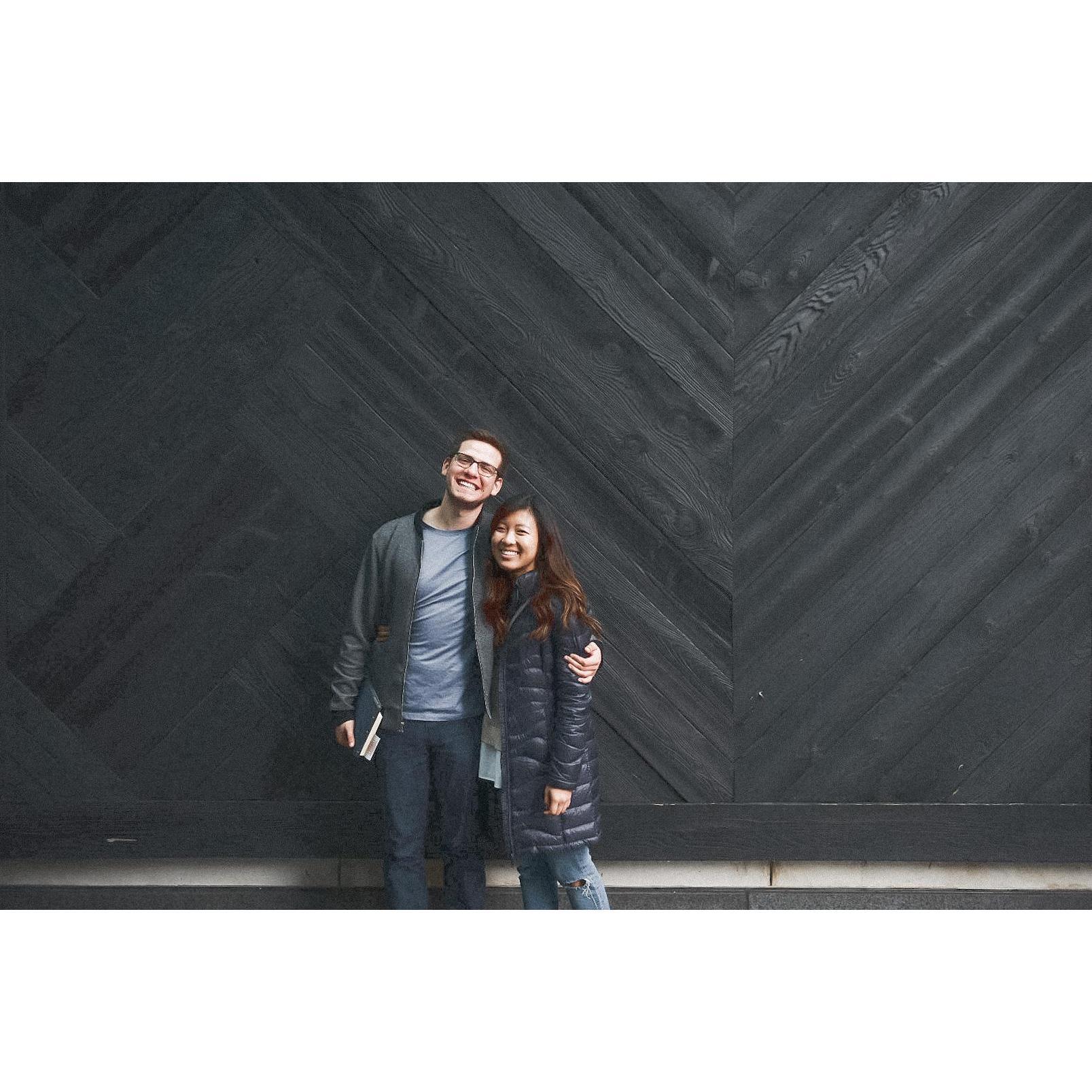 Not pictured: our favorite third wheel.