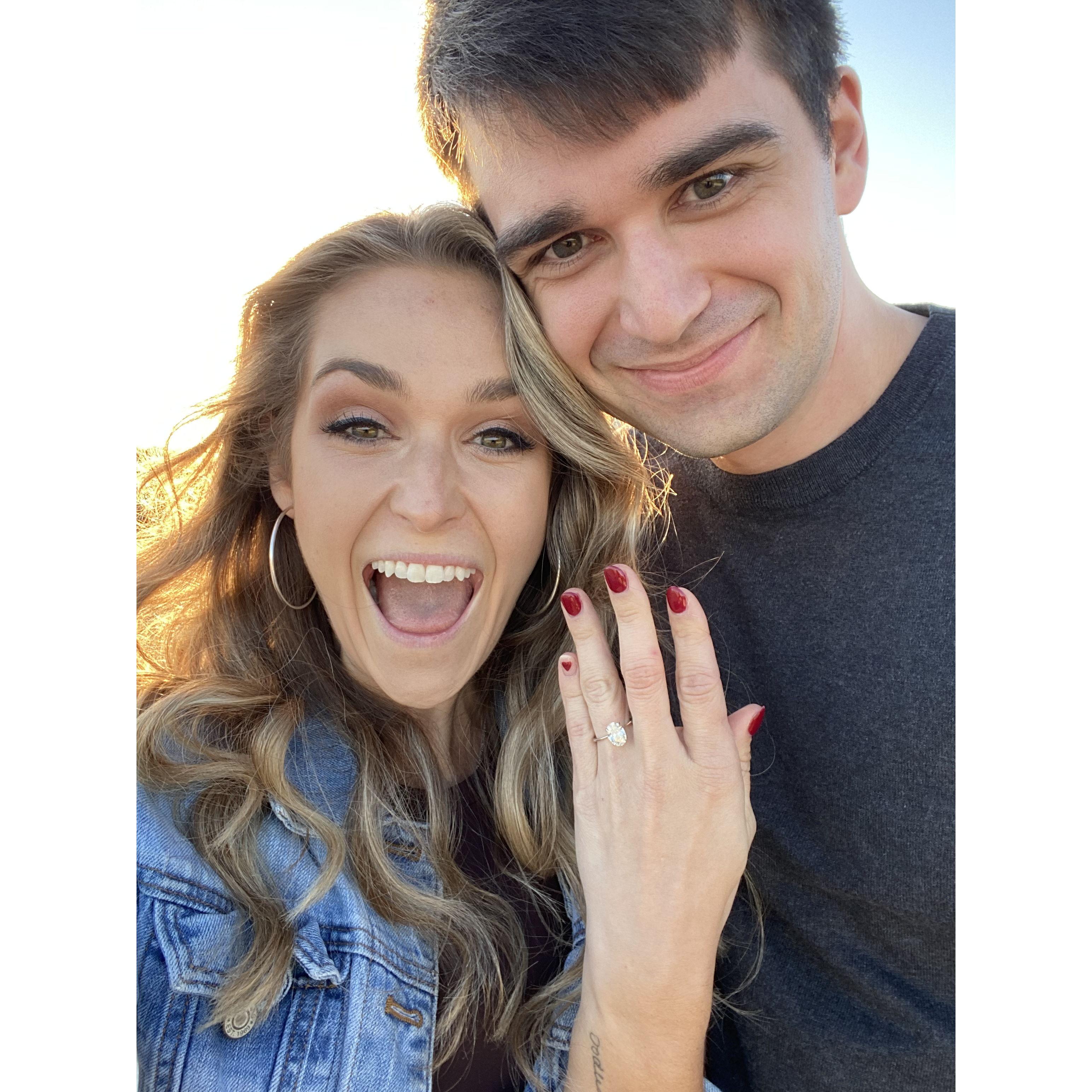 She said "yes!"