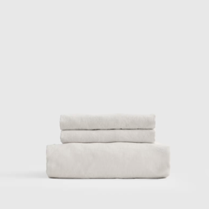 European Linen Fitted Sheet Set in Sand | No flat Sheet | King