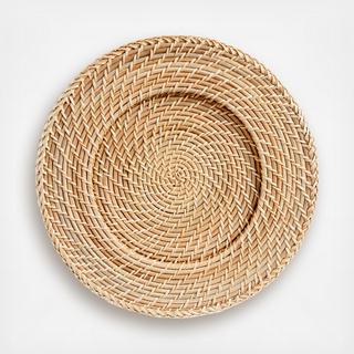 Artesia Rattan Charger Plate, Set of 4