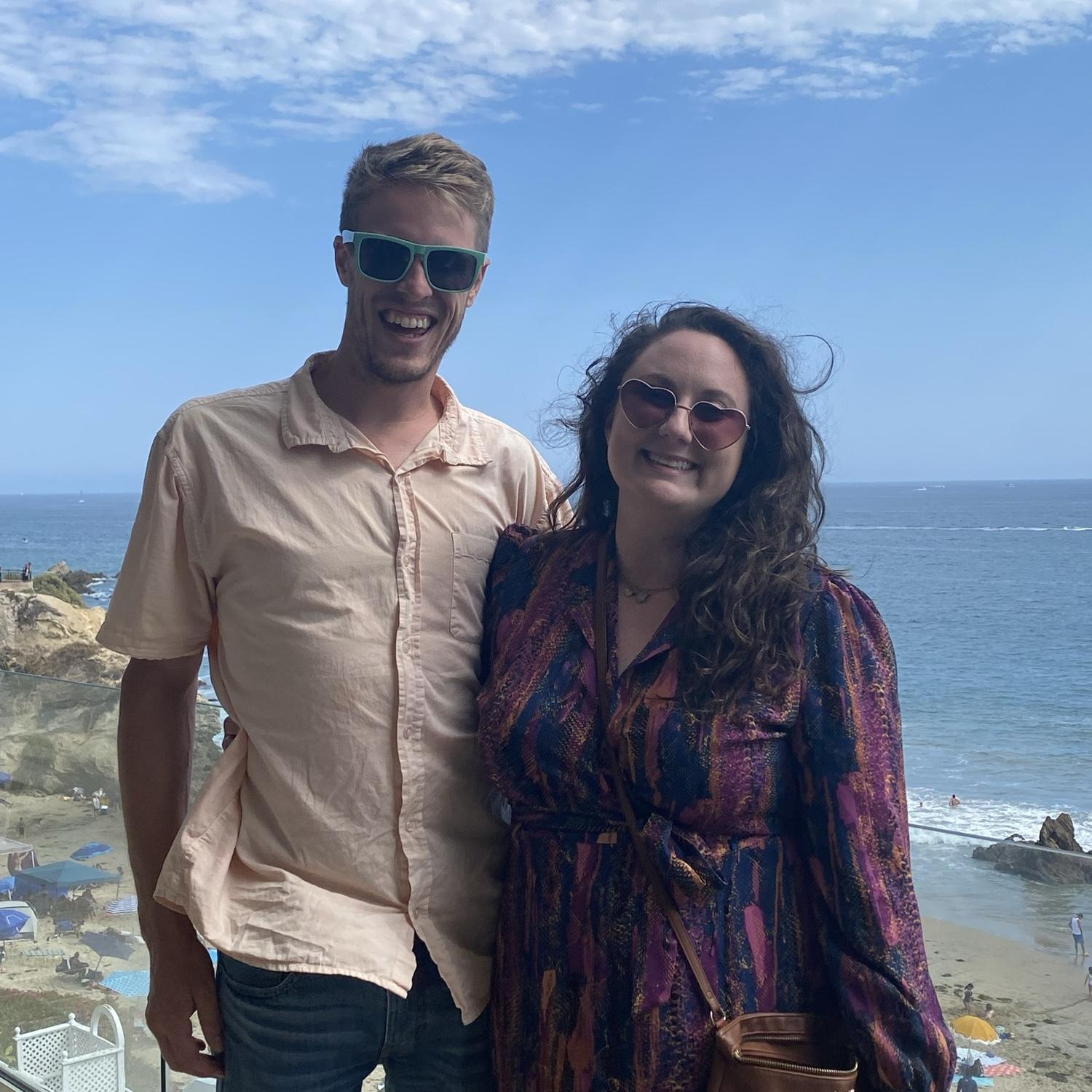 One of Bob's first visits to California. Taken at Laguna Niguel.