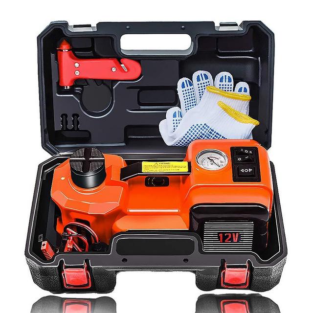 E-HEELP Electric Car Jack 5 Ton 12V Hydraulic Car Jack Lift for SUV MPV Sedan Truck Change Tires Garage Tool Kit