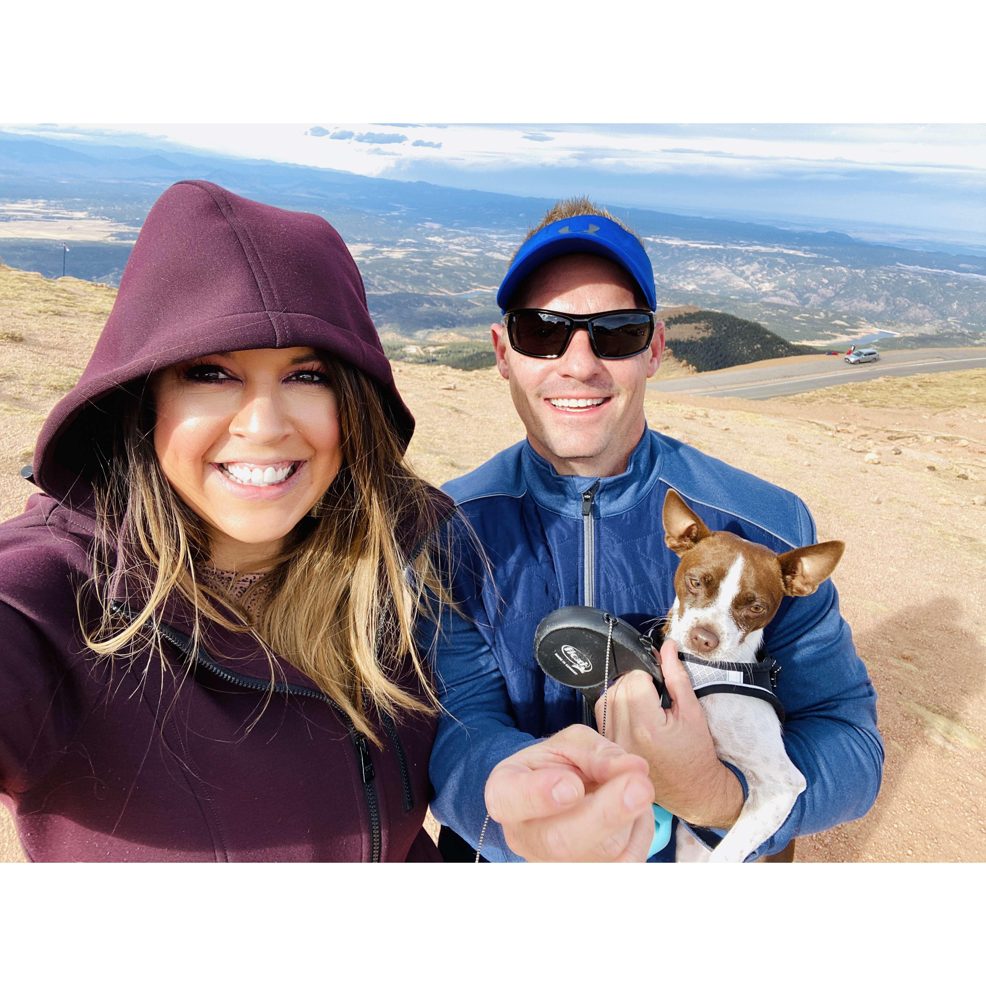 First Family Photo on top of Pikes Peak, CO. (October 2020)