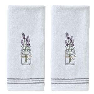SKL Home by Saturday Knight Ltd. Lavender Hand Towel (2-Pack), White , 16x25