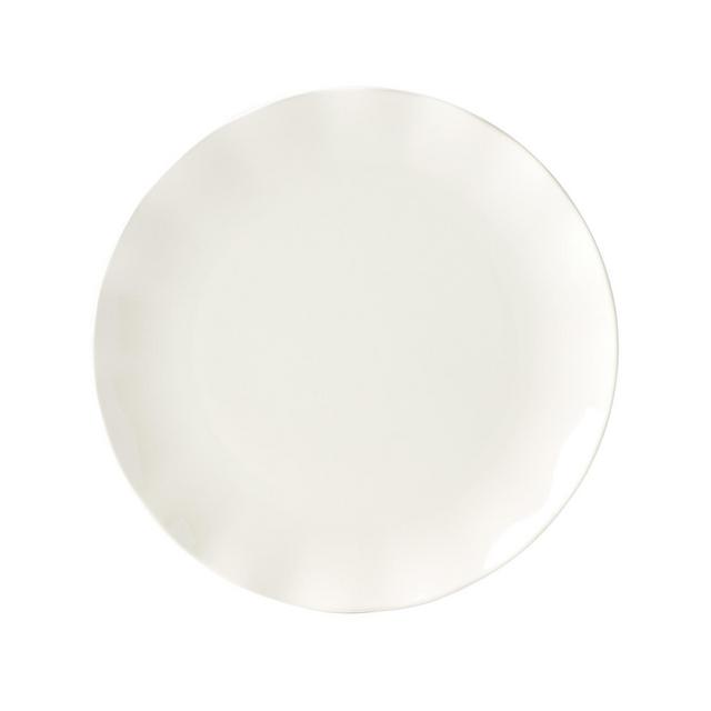 kate spade new york Petal Lane White Dinner Plate ruffle