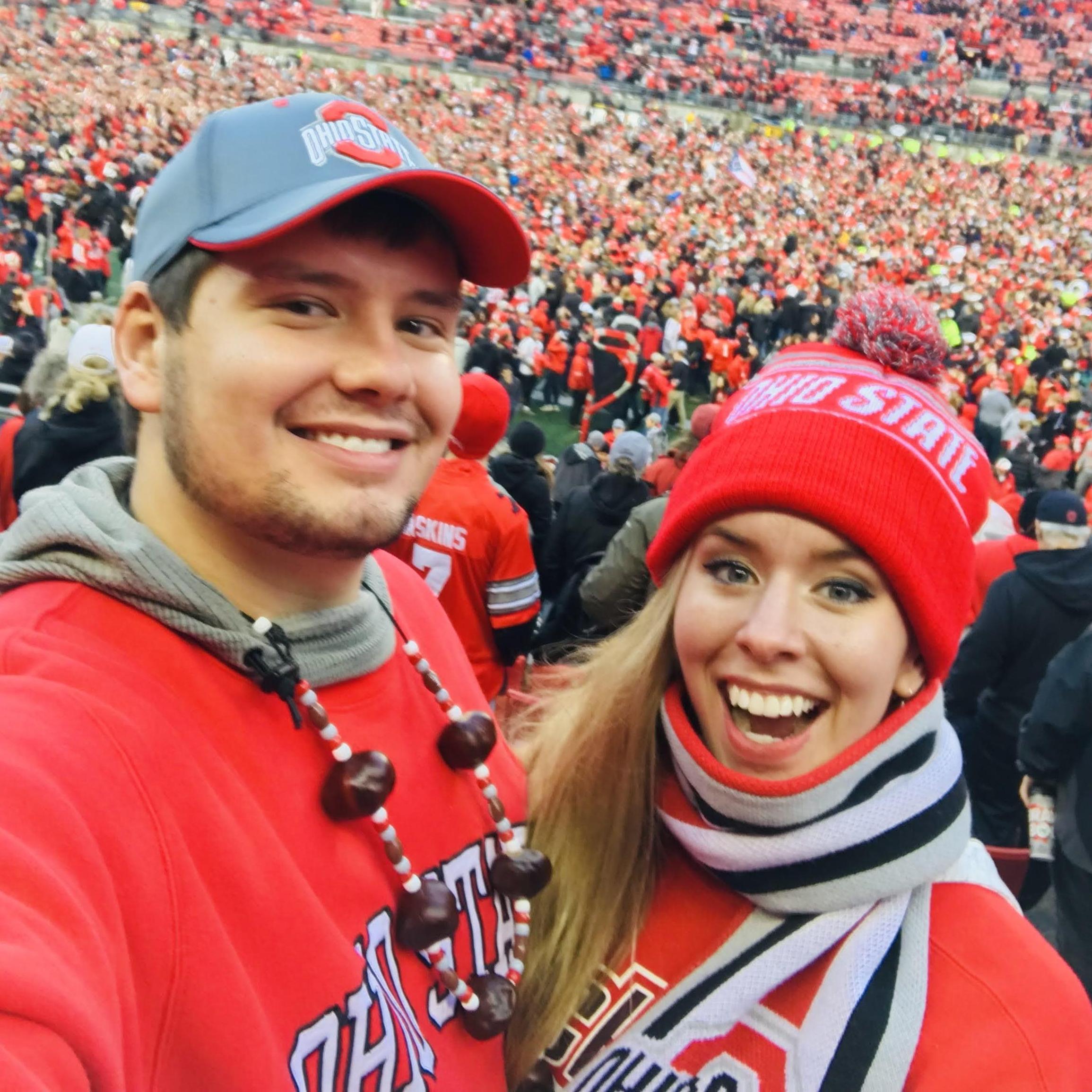 Lanie's first College Football Game - with 100,000 of our closest friends! Go Bucks and Beat TTUN!