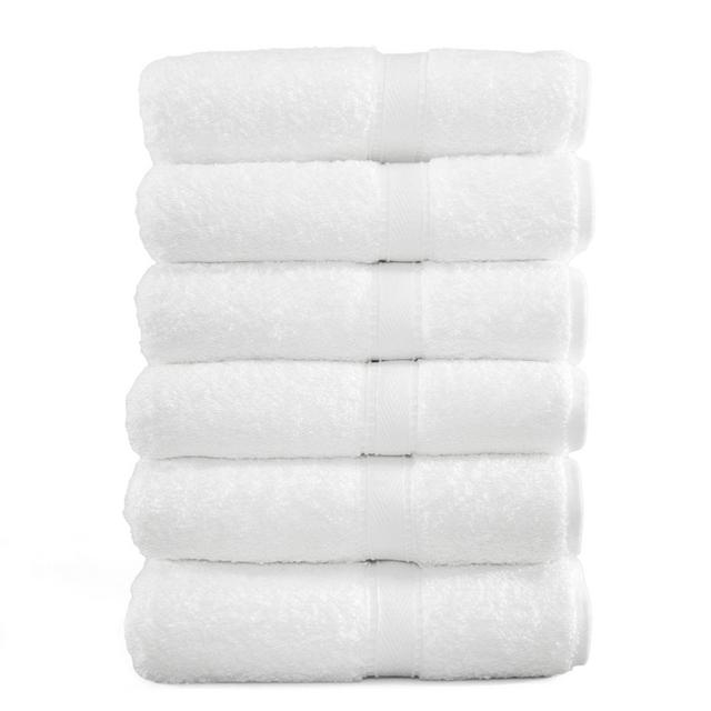 Linum Home Textiles Terry Hand Towel in White (Set of 6)