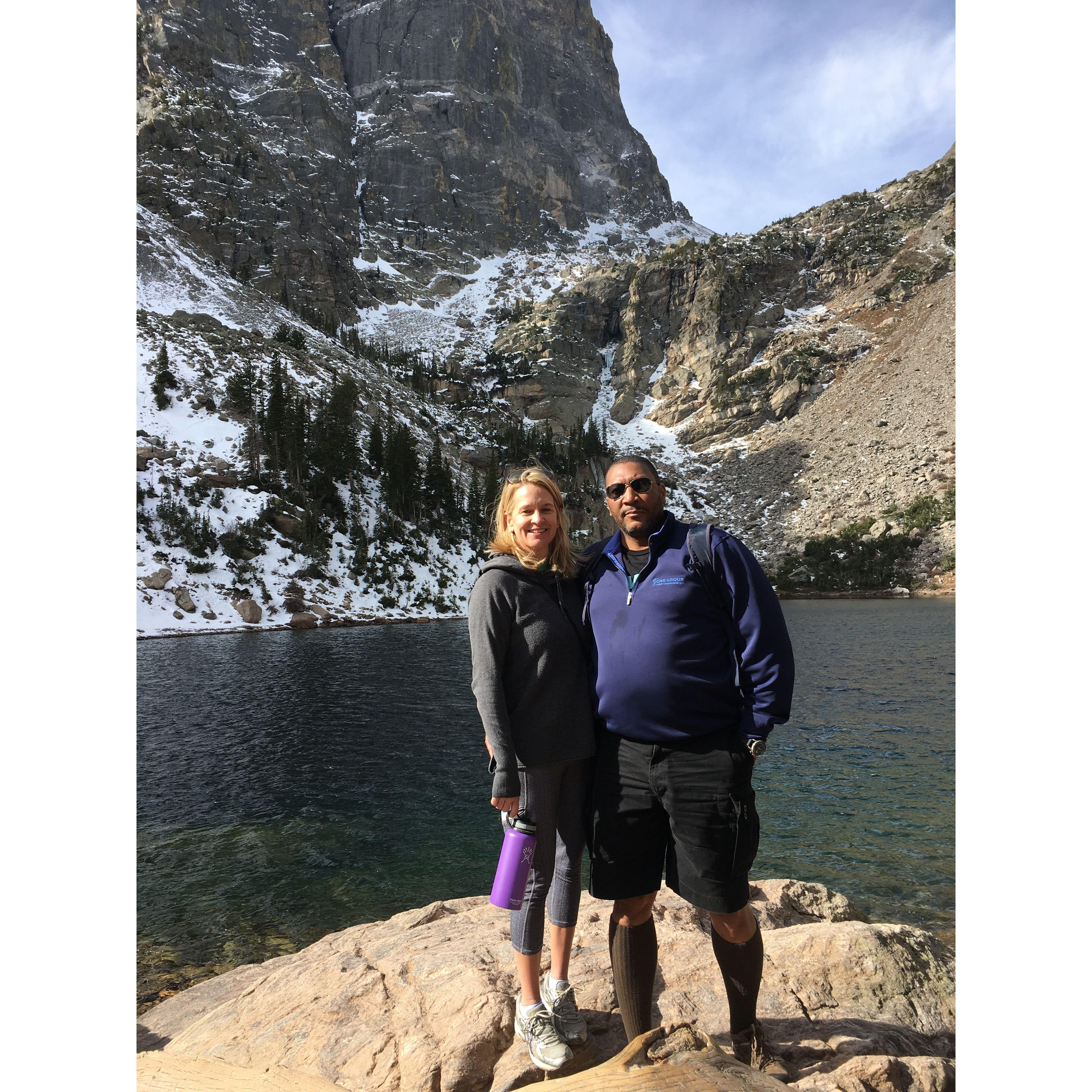 2017 hiking trip to Colorado...and yes, I let Robert go out in his compression socks and stained shirt!
