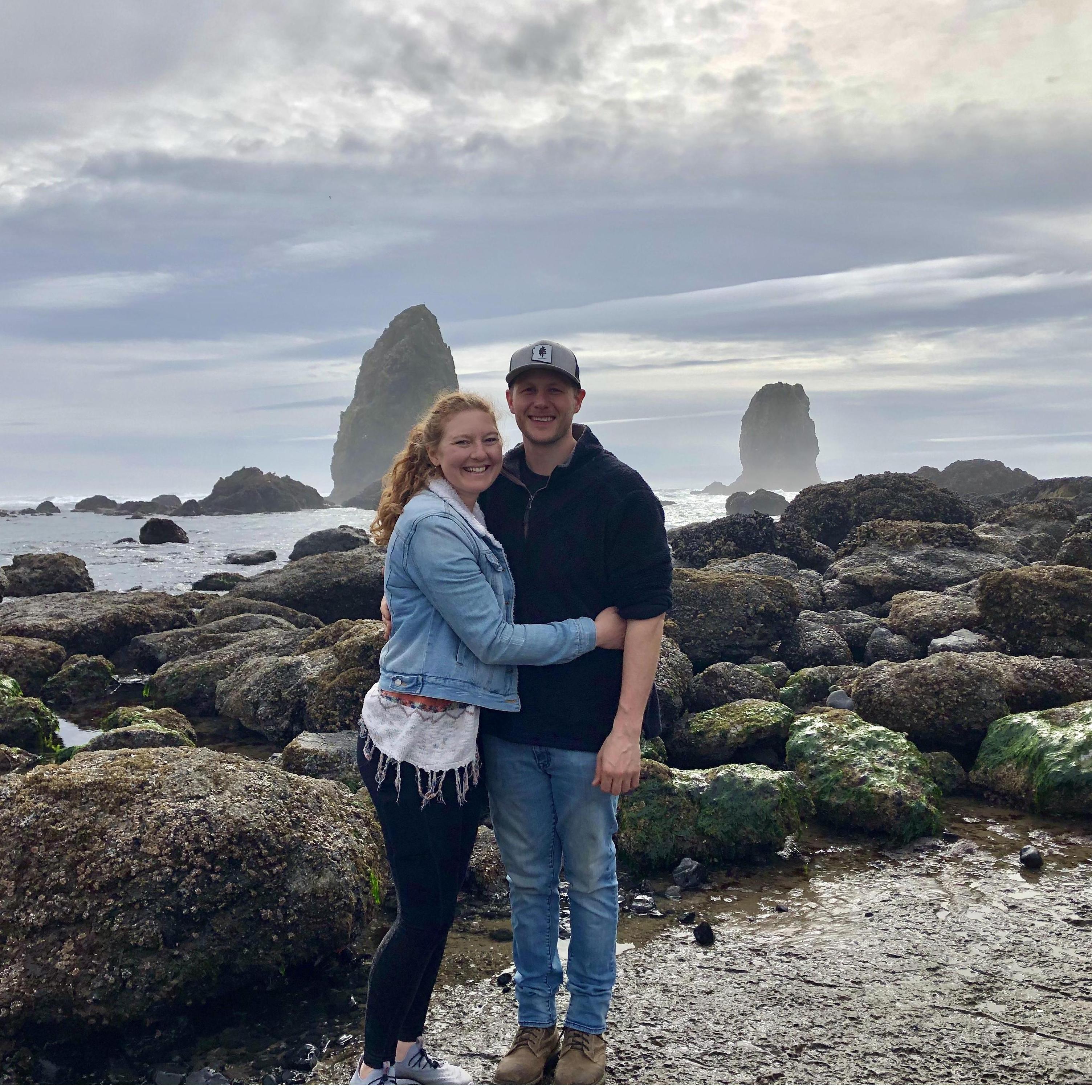 The perfect day before a sunset engagement!