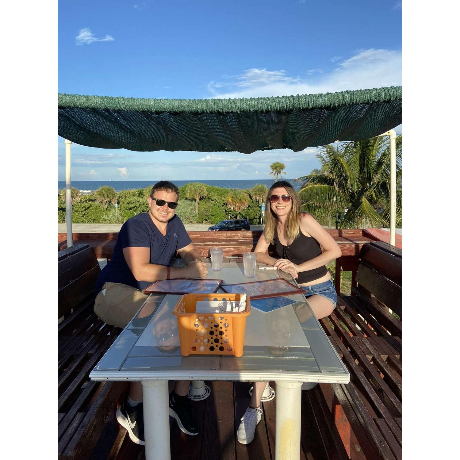 Enjoying the sunshine in Florida