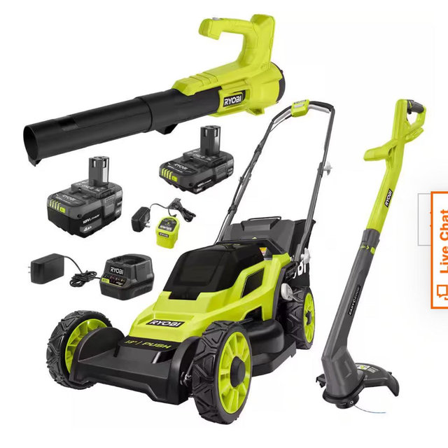 Lawn Mower Leaf Blower and Weed Wacker