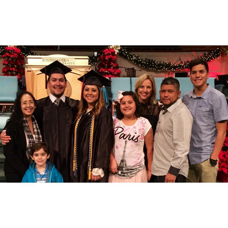Graduation night with our family! (December, 2016)