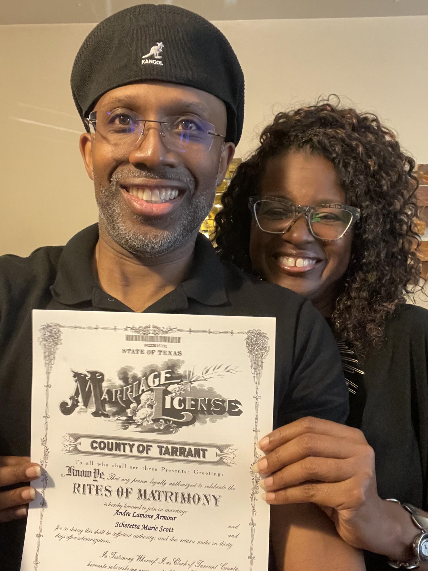 We got our Marriage License!!