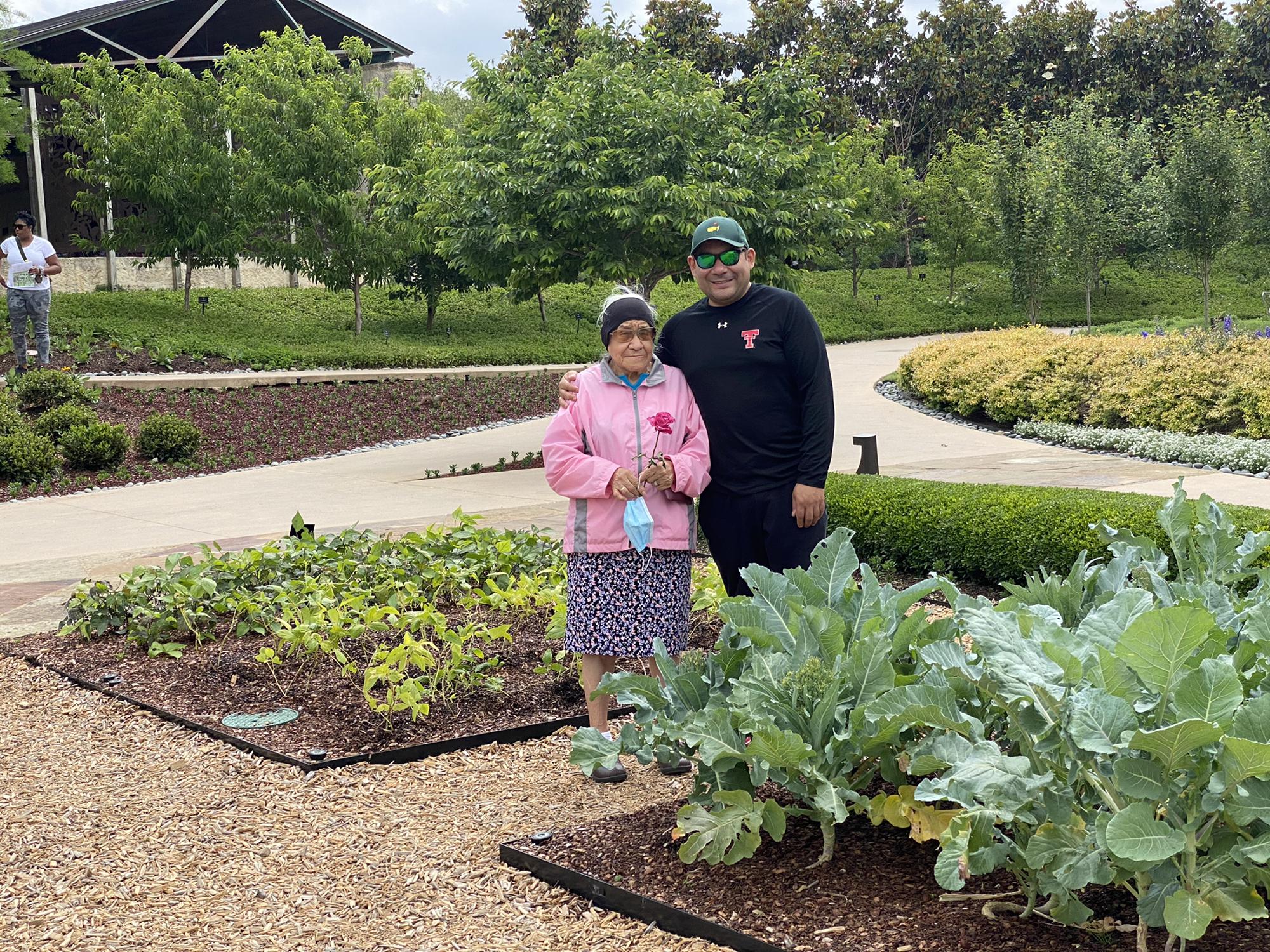 Michael and his Mom at the Arboretum