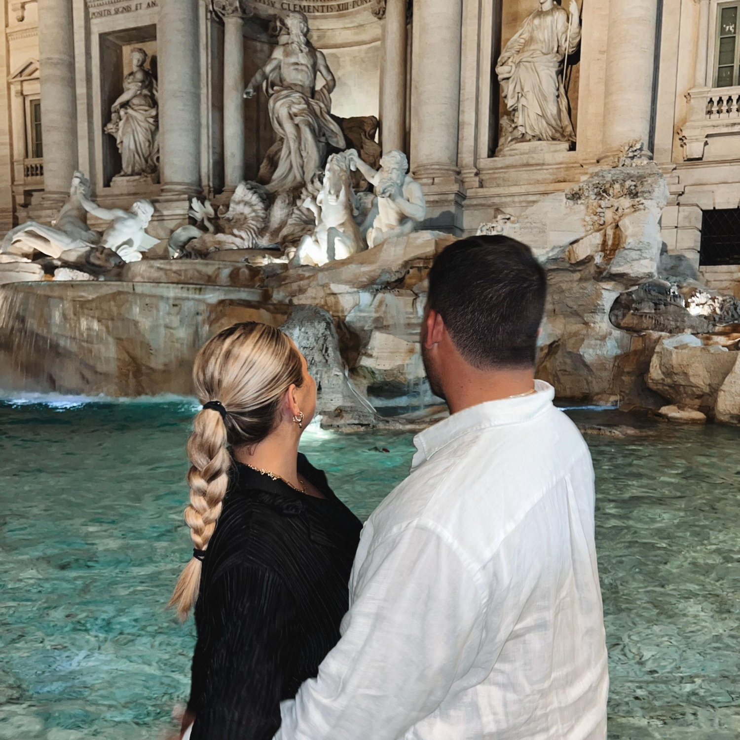 Trevi Fountain, we made wishes!