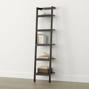 Sawyer Mocha Leaning 18" Bookcase