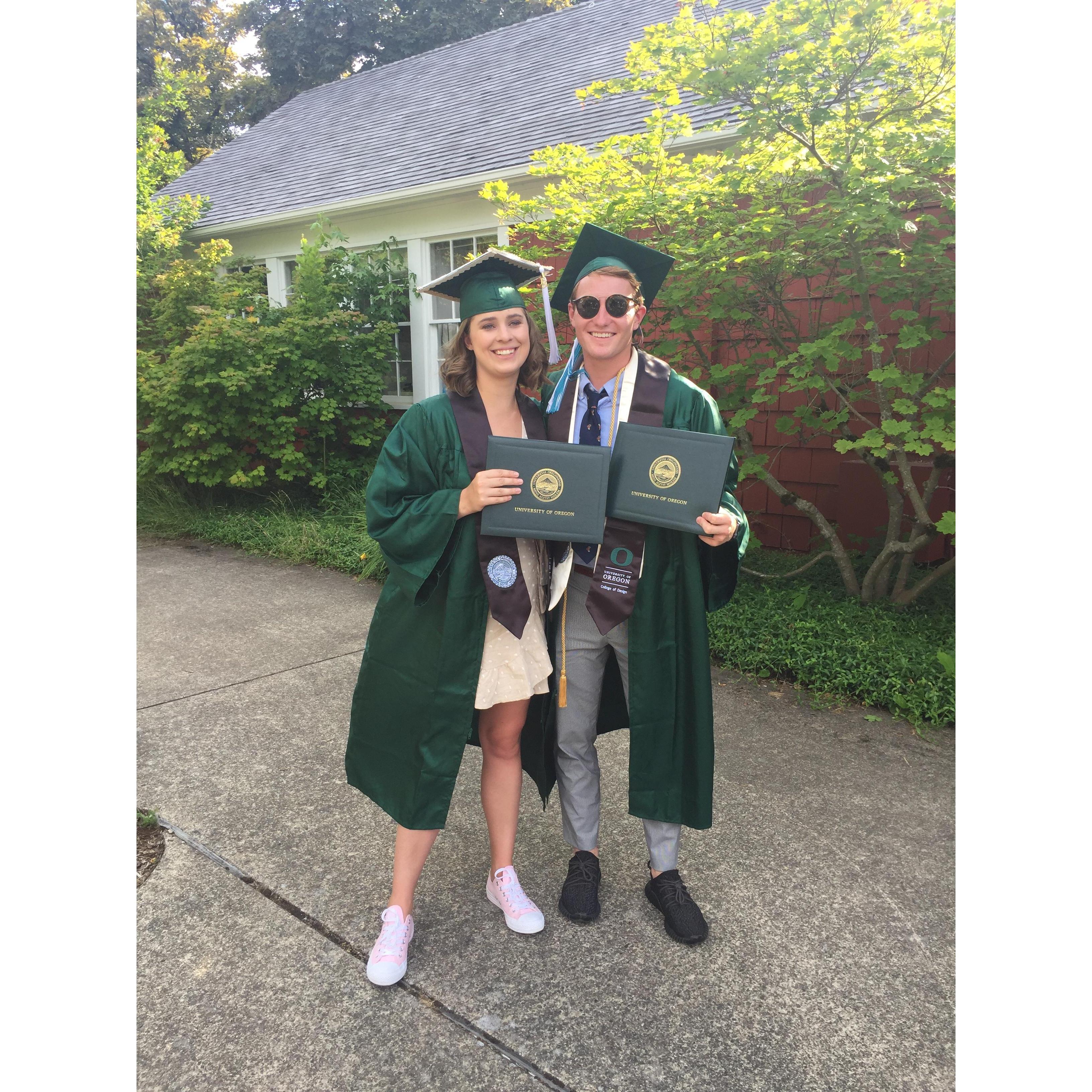 Graduating from the University of Oregon in 2018!