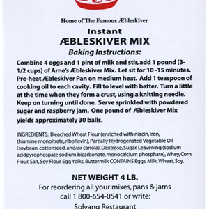 Æbleskiver Mix from Solvang Restaurant