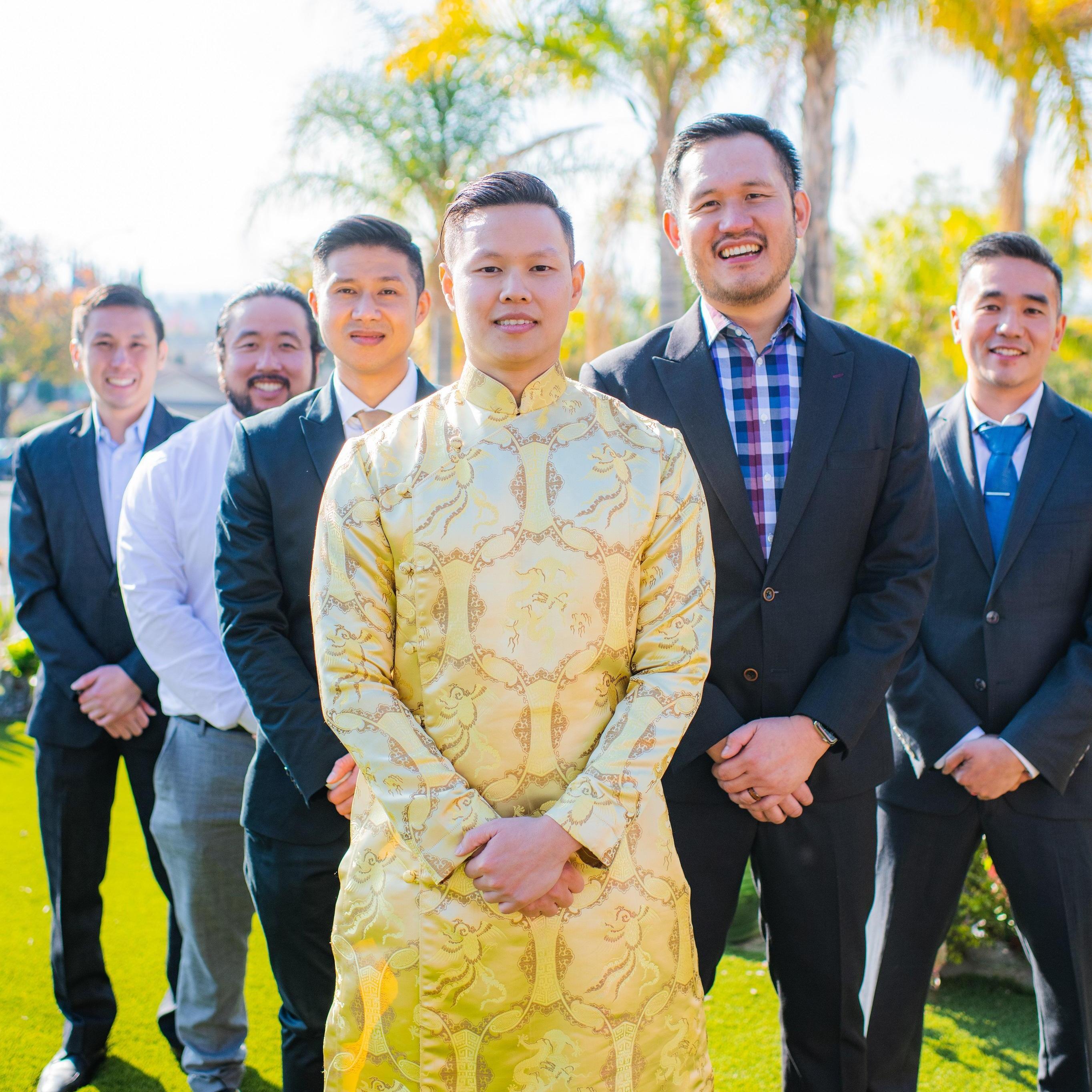 Chris and his groomsmen