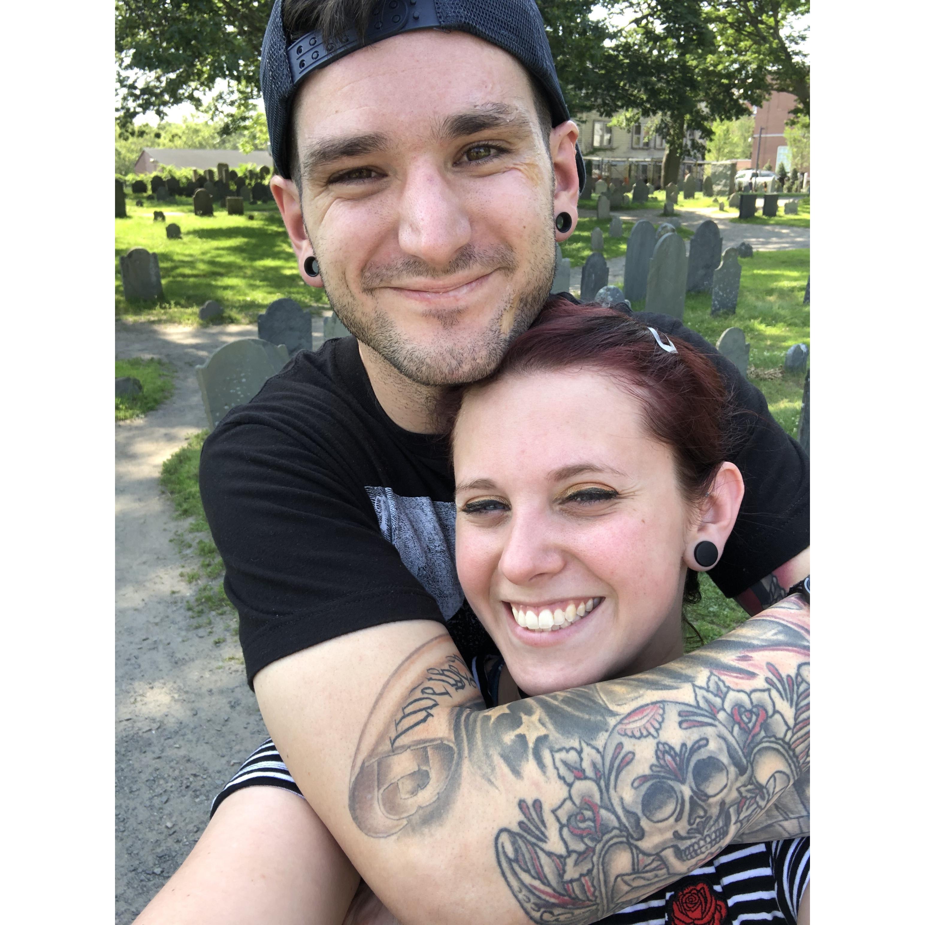 Exploring the graveyards of Salem, MA