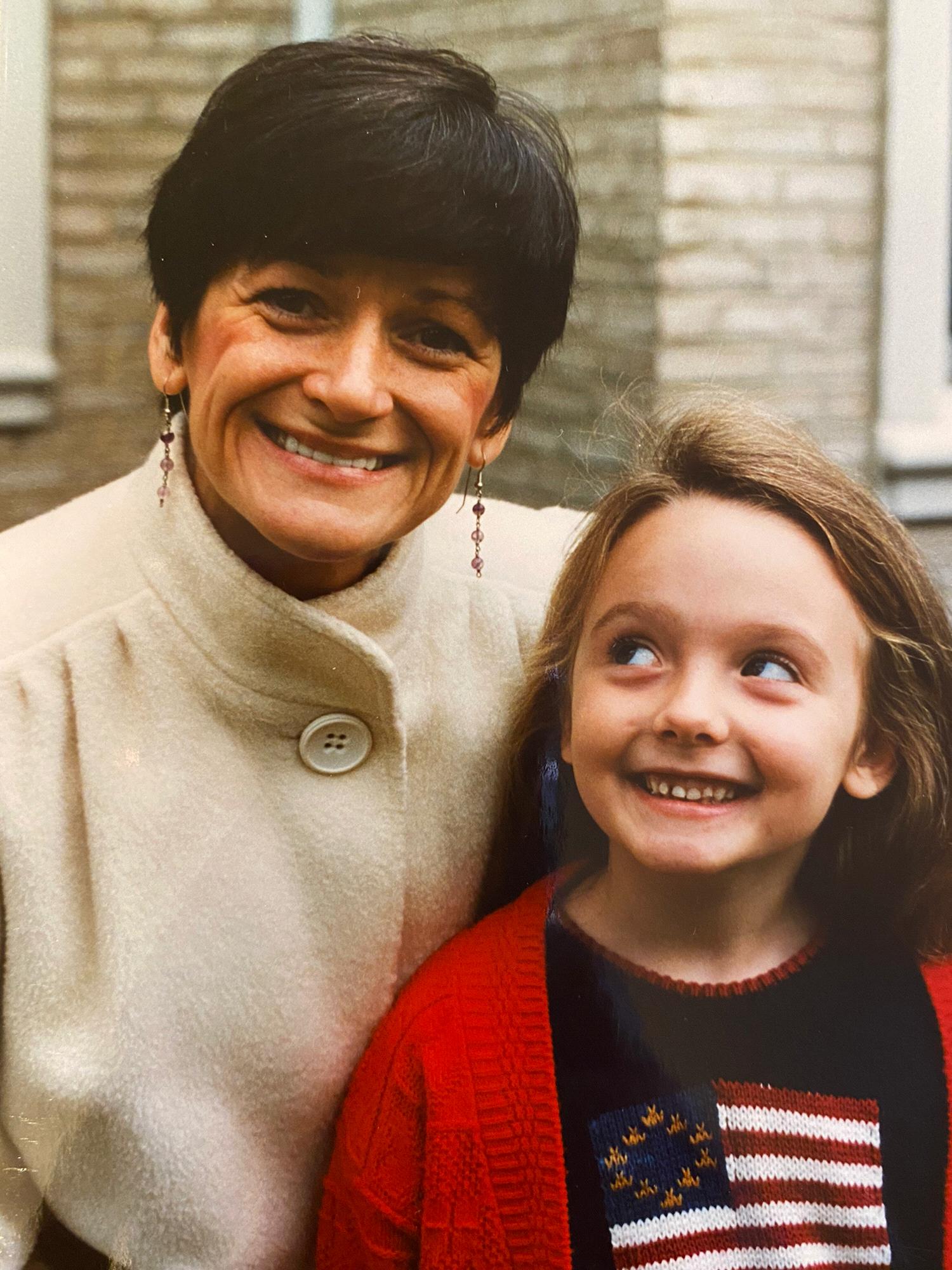 Julia and Andrea pose for a picture