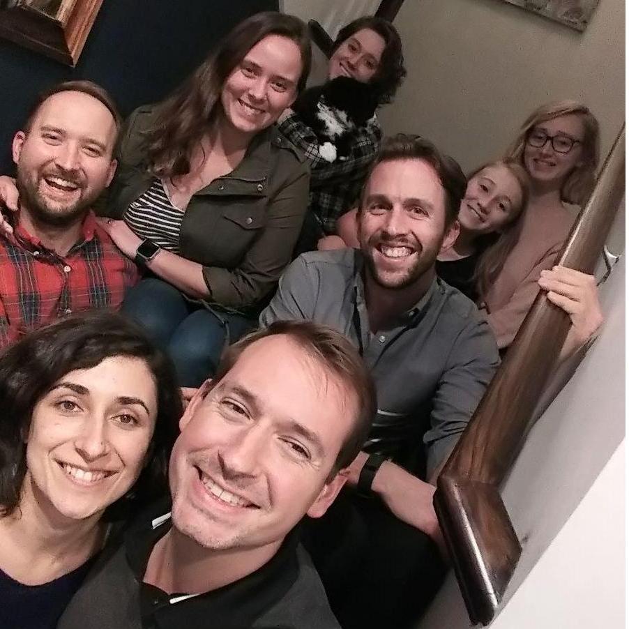 Duygu and Eric with their friends in Nashville!