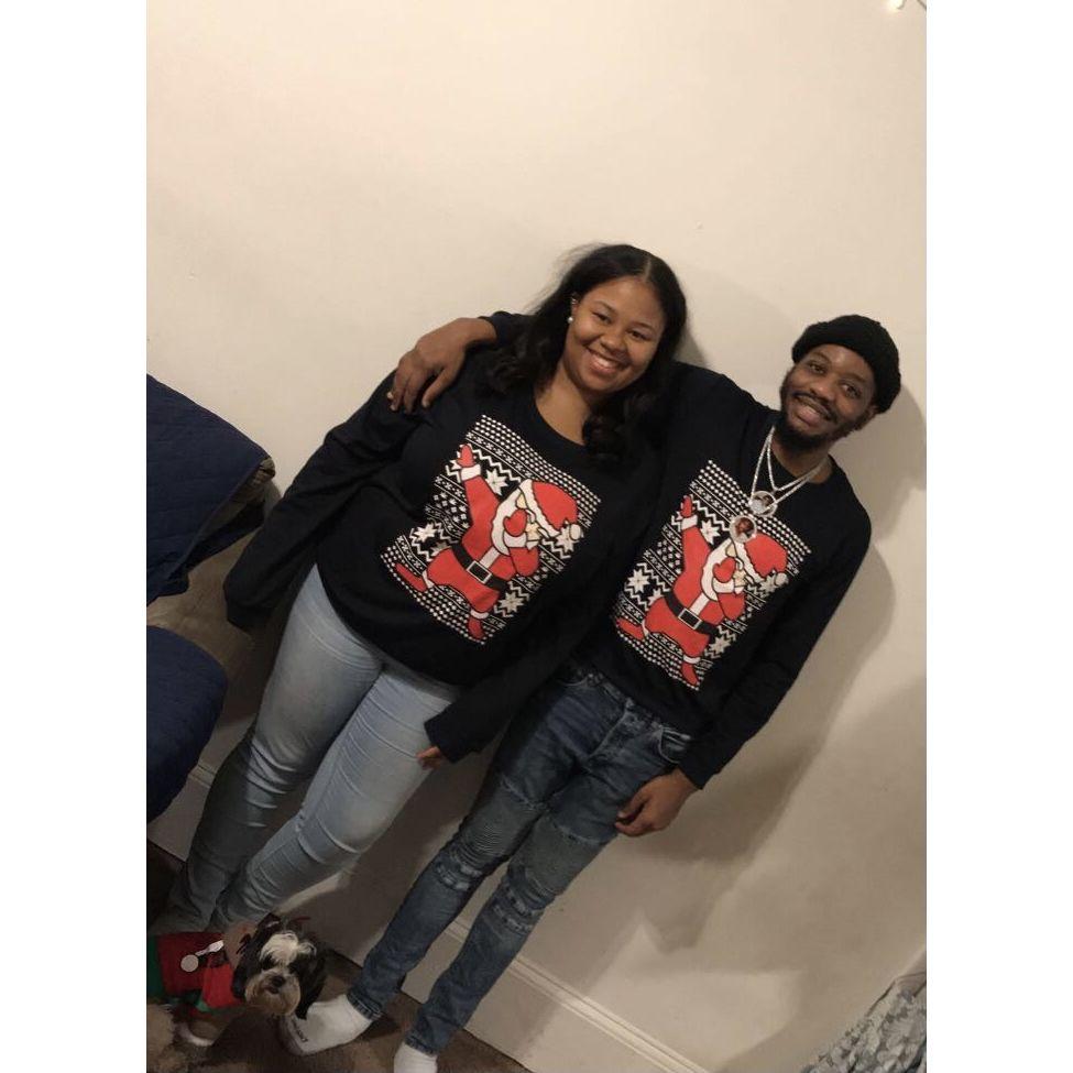 Our first matching Christmas together