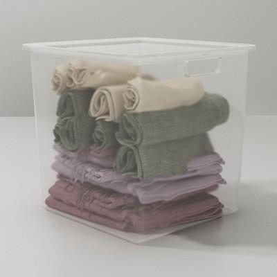 Deep Plastic Bin 13X13X13 Clear - Made By Design&#153;