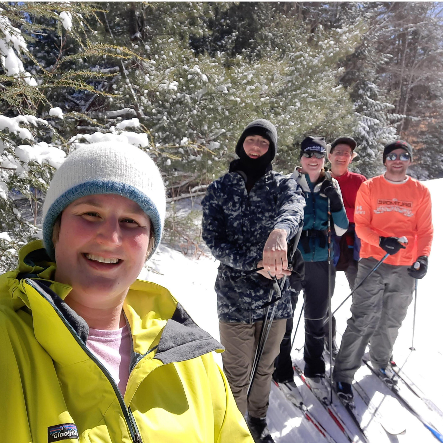 First time cross country skiing!