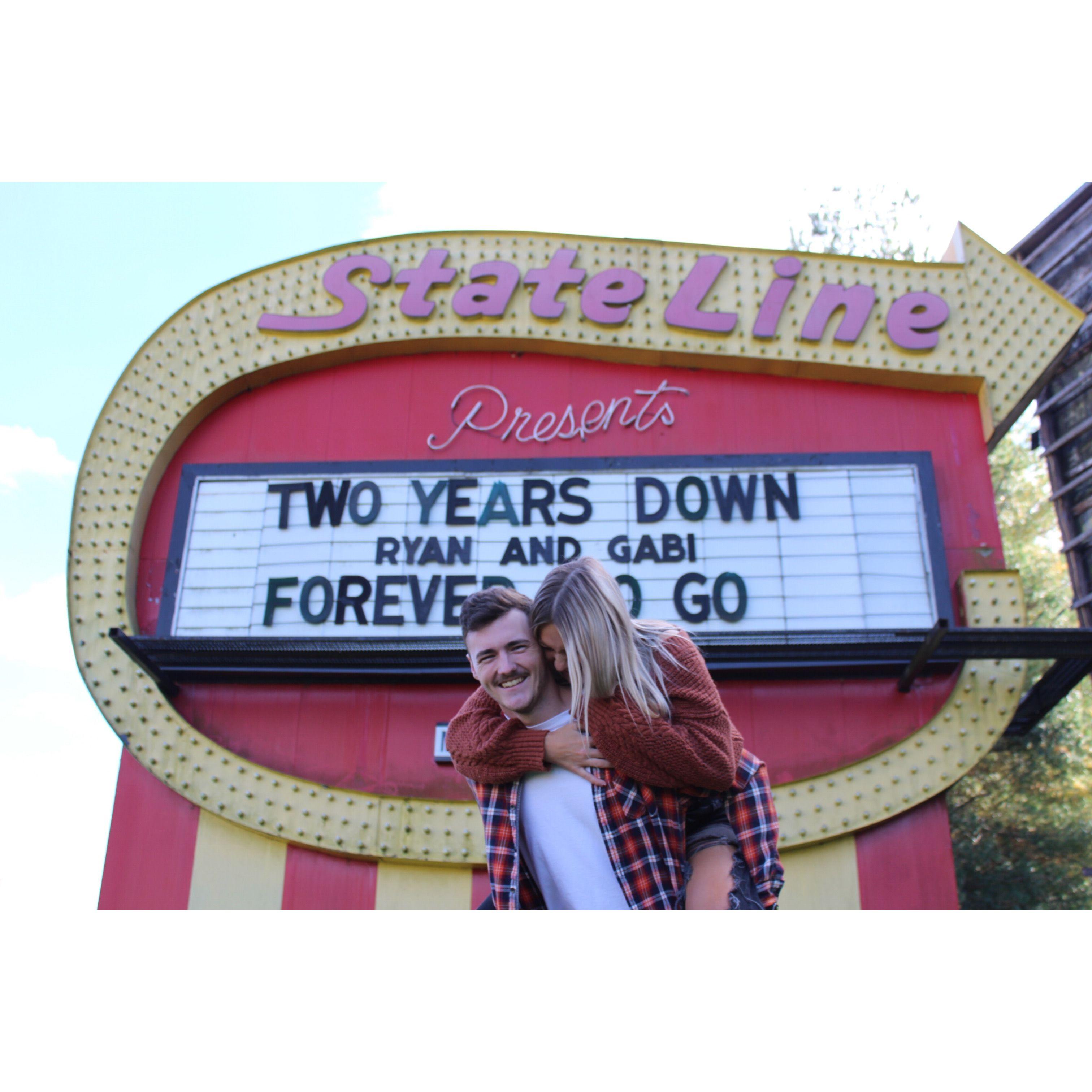 our two year anniversary