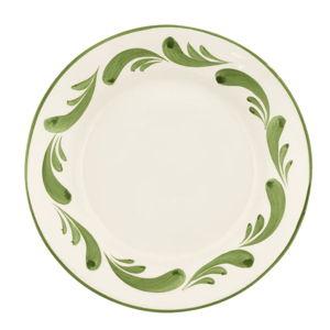 Set of 6 Celia Dinner Plates, Leaf Green