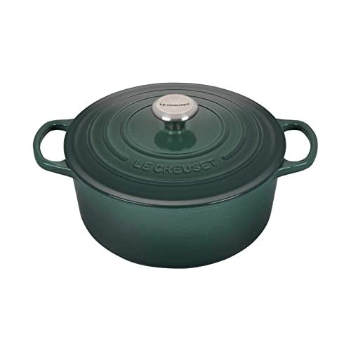 Le Creuset Signature Enameled Cast-Iron Round Dutch Oven, 5-1/2-Quart, Artichaut