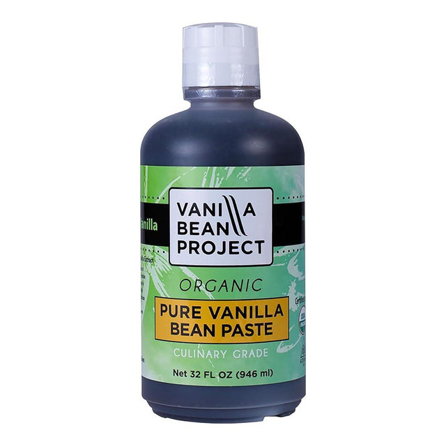Organic Vanilla Bean Paste | Baking Necessity | Pure Vanilla for Cooking | Vanilla Bean Project | 1 Quart, 32 Ounces