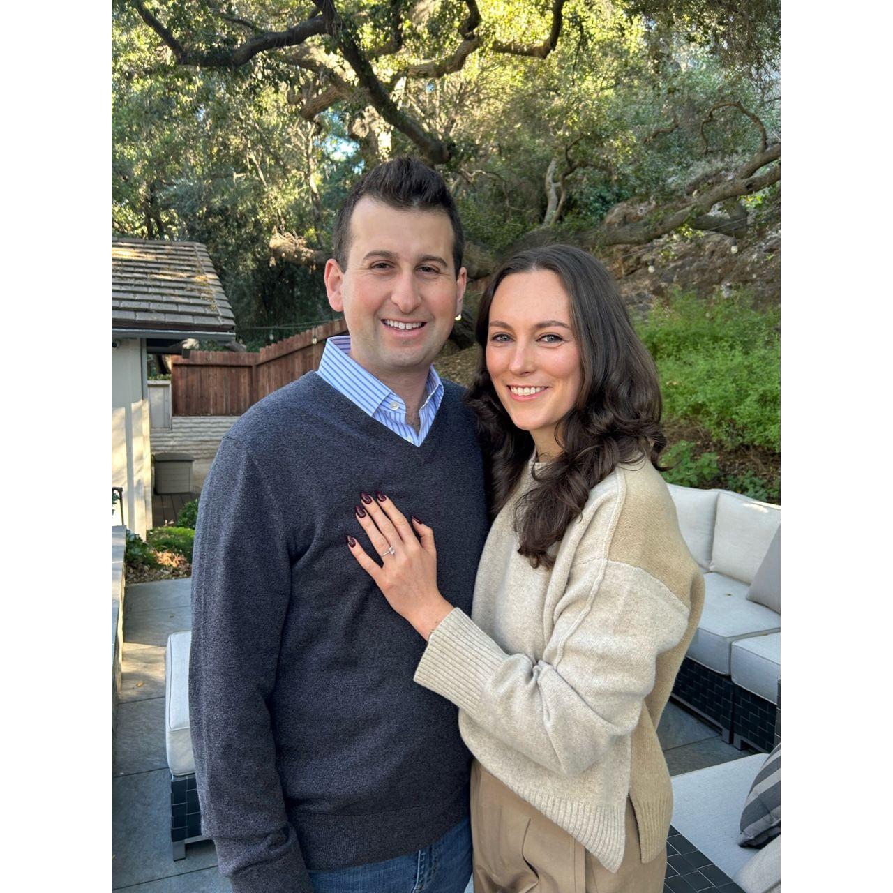 November 23, 2023, the day we got engaged in Westlake Village, California