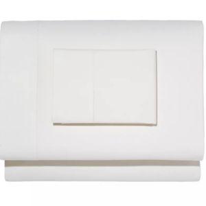 King Percale Sheet Set, White