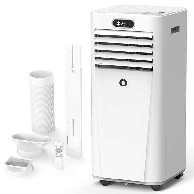 Portable Air Conditioners,10,000 BTU 3-in-1 Portable AC unit for Rooms up to 450 Sq. Ft, Featuring 24H Timer, Smart Sleep Mode, Window Kits Included, Perfect for Bedrooms, Kitchens, and Apartments