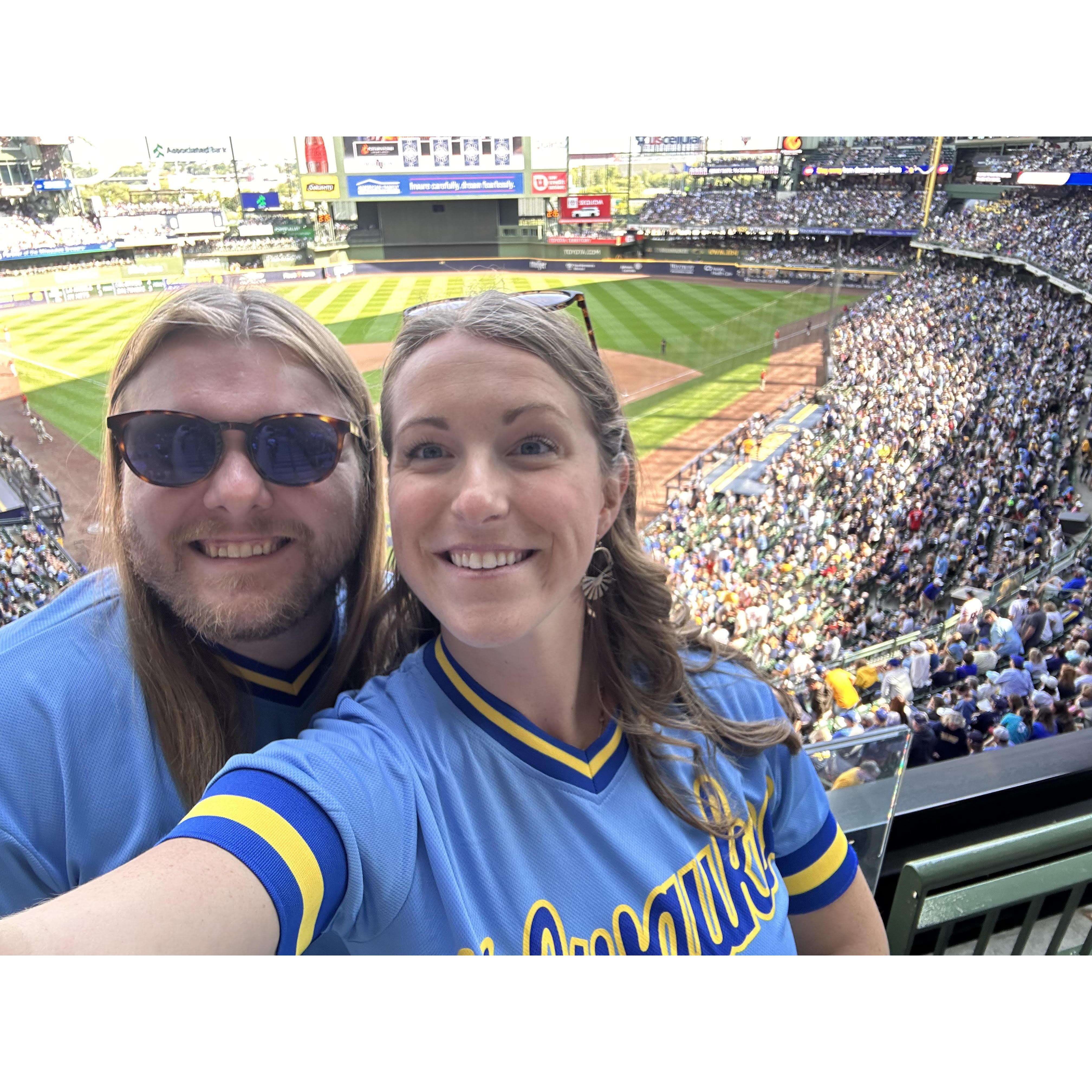 August 2023 - And Brian's first Brewer's game!